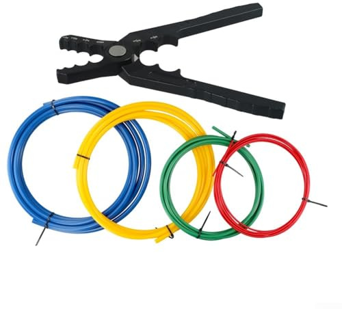 Besttoolifes Kit di piegatubi in rame e riparazione, manuale per HVAC e strumento di refrigerazione con 6 misure per tubi in alluminio e rame