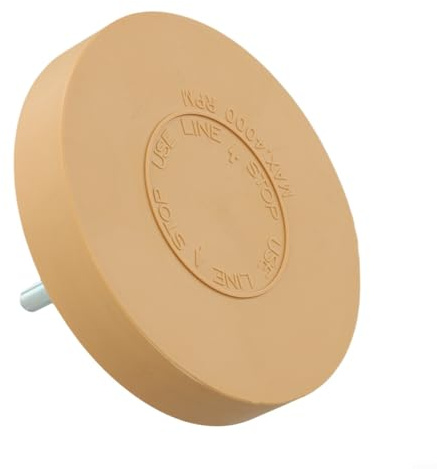 Ruota di rimozione in gomma per decalcomania auto, adesivo, gessato e 8,9 cm/10,2 cm, con adattatore per trapano, compatibile con trapani elettrici/pneumatici, per auto (88 mm)