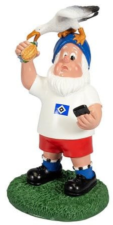 Hamburger SV HSV Gartenzwerg Zwerg ** Möwe **, ca. 24 x 11 x 13 cm, 100% Polyresin