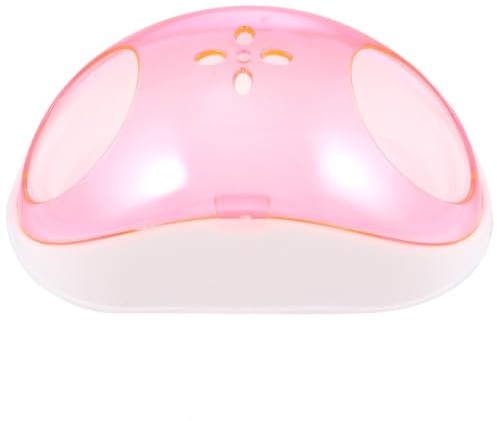 Hamster Sand Bath House for Chinchilla, Plastic Bath Room with Scoop | Half Entrance Design, Pink Color, 1 Bath Room and 1 Sand Scoop, Home and Travel Use