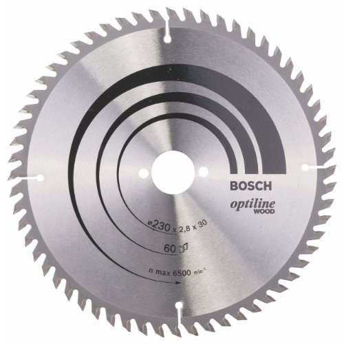 Bosch Zubehör 2608641191 Kreissägeblatt Optiline Wood 230 x 30 x 2,8 mm, 60
