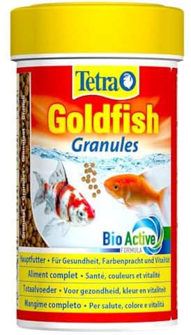 Tetra Goldfish Premium Complete Food for All Goldfish, Promotes Health, Growth and Longevity, Strengthens Colour - Pellets - 250 ml