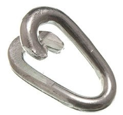 Pack Of 5 Chain Fence Repair Link 6Mm 1/4 Inch Weatherproof Zp Zinc Plated