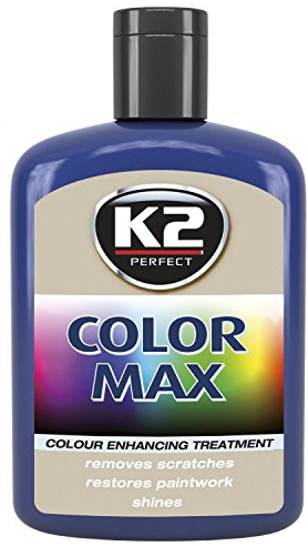 K2 Color Max Colored Wax with carnauba, restores car shine, black 200ml