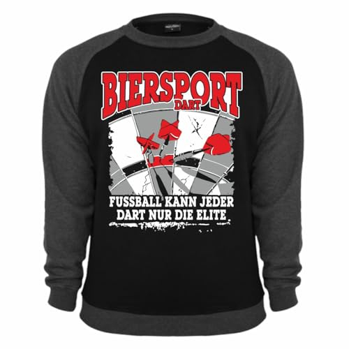 Spaß Kostet Männer und Herren Sweatshirt Dart Biersport (mit Rückendruck) Größe S - 4XL