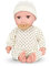 Babi Baby Puppe mit Kleidung in Cremefarben und Schnuller – Weiche 36 cm Puppe mit hellem Hautton und braunen Augen – Spielzeug ab 2 Jahren