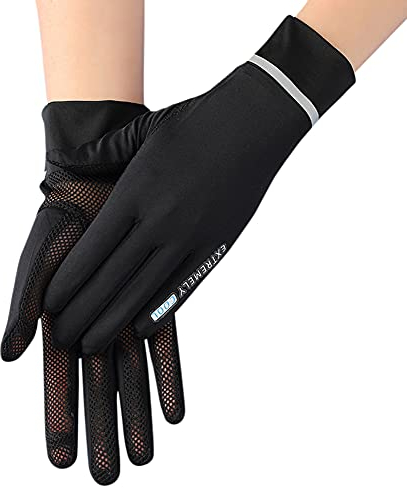 UV Schutz Handschuhe Sommer Fahren Handschuhe Bequem Unisex Fahrradhandschuhe Sonnenschutz Handgelenk Handschuhen Anti UV Kühlung Atmungsaktiv Elastisch Sommerhandschuhe für Outdoor Autofahren