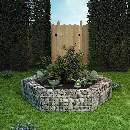 Tidyard Gabion surélevé en acier galvanisé - Jardin élégant et durable - Capacité de charge élevée