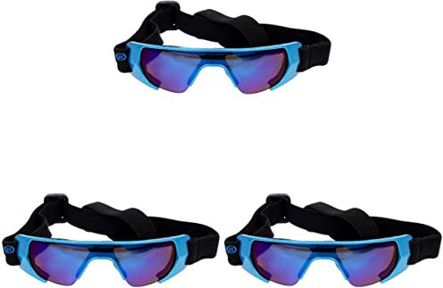 Mipcase 3 Kleine Hundebrillen Welpen Motorradbrille Kleinhunde Schutzbrille UV-