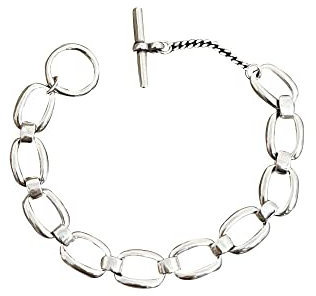 YUUKI Armband Damen Silber,Sterling 925 Silber Armband Für Frauen, T-Bar Karabinerverschluss Armband, Tennisarmbänder Für Frauen Männer Modeschmuck