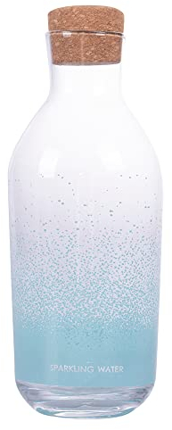 Villa d'Este Home Tivoli Bottiglia acqua in vetro tappo in sughero 1,10l