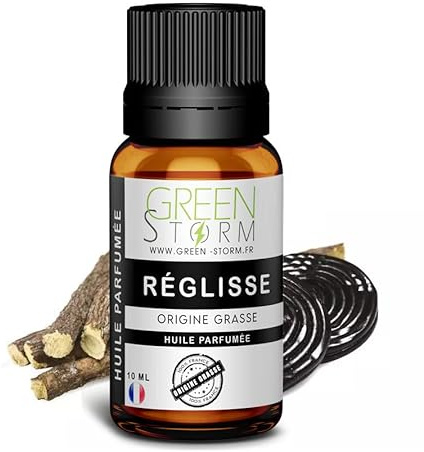 Huile PARFUMÉE Reglisse 10 ML, Huile Essentielle - Diffusion, Cosmétique, Massage, Bain aromatique - DIY Bougie, Savon, Crème, Huile, Lotion - Peau Cheveux Green-Storm