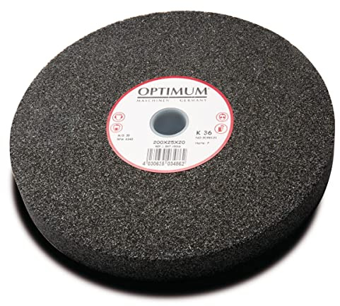 Optimum Normalkorund-Schleifscheibe Ø 250 x 30 Ø 25 mm, K80, Härte M, 3098135