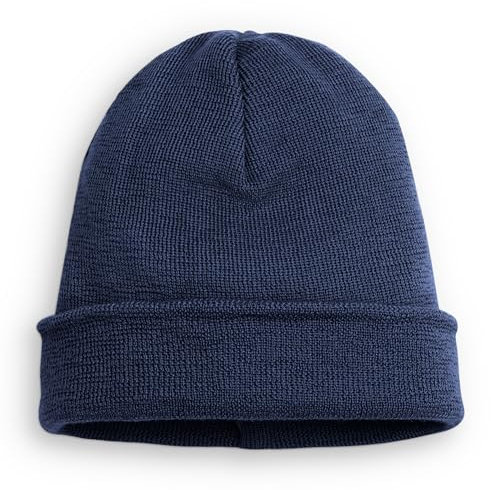 Ehrenkind® Strickmütze für Kinder | aus feinster Merino Schurwolle | Blau | Made in Germany | Unisex | Mütze Kinder | Mütze Jungen und Mädchen | Beanie | Ideal im Herbst und Winter