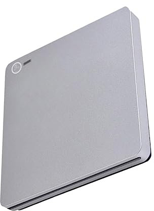 Gadpiparty 1set Dispositivo Dvd Esterno Con Interfaccia Doppia Masterizzatore Dvd Type e Type-c Design Ultra Sottile e Portatile Per Ufficio e Uso Domestico Argento