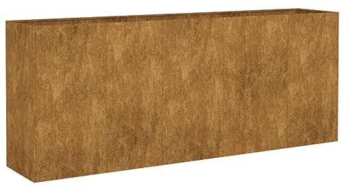 Willood Hochbeet 200x40x80 cm Cortenstahl, Hochbeete aus Stahl für den Anbau von Pflanzen, Gemüse und Kräutern