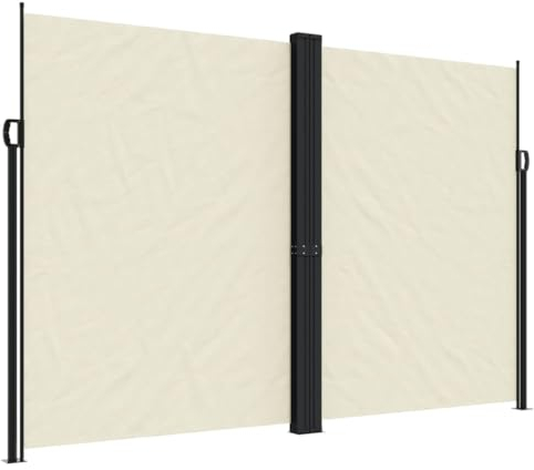 vidaXL Tenda da Sole Laterale Retrattile Crema 220x1200 cm