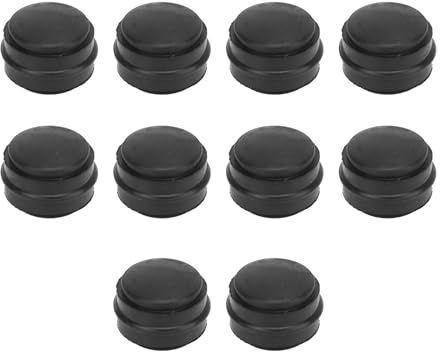 Acouto 10 Stück Bremse Bleeder Schraub Kappe Fetting Cap Gummi-Staubs Chutz Abdeckung Zerk Fitting Cap, Geeignet für Autos Motorrad Maschinen, OE-Nummer 222101