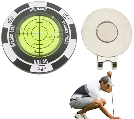 Chip-Golf-Marker – 1/3 Stück optimierter Golf-Scoring-Golfball-Leser, Multifunktions-Golf-Level-Marker | Golf Slope Reader mit Golfball-Marker-Clip, grüner Reader Golf Slope für Männer und Frauen