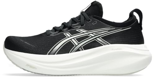 ASICS Gel-Nimbus 27 löparskor för kvinnor, Svart/sjögrå, 6 | Löparskor för väg