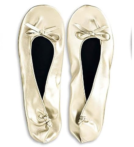 LinRim Damen Ballerina Schleife Tragbare Faltbare Ballerinas Schuhe Pumps Roll Up Hausschuhe Faltbare Damenschuhe/Ballerinas in verschiedenen Farben Slipper mit Schleife