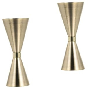 TOPBATHY 2 Pièces Mesureur De Vin Double Jigger Martini Cocktail Mesure Jigger Gradué Jigger Barware Mesure Tasse Ustensiles De Mesure Bar Jigger Double Face Jigger