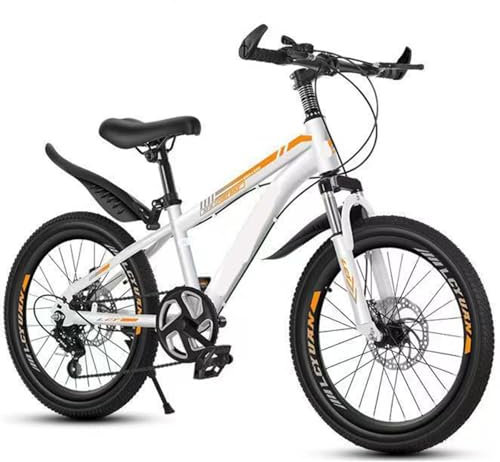 Mountainbike 22 24 Zoll 6 Gang Fahrrad Aus Kohlenstoffstahl Stoßdämpfende Scheibenbremsen Geeignet für Mädchen und Mädchen Von 115-175 cm B,24-inch