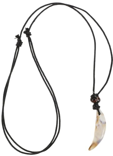 OATIPHO Wolfszahn Halskette Mit Imitiertem Zahnanhänger Aus Leichtem Acryl Unisex Schmuck Für Alltag Party Und Outdoor Symbol Von Stärke Und Individualität