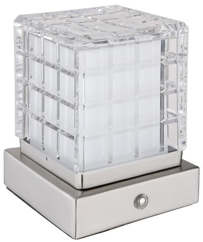 Globo Lampe de table d'appoint LED avec variateur tactile - Lampe de chevet - Batterie USB - Blanc