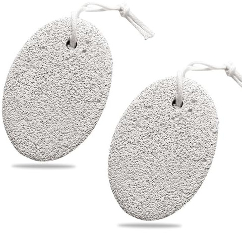 Pumice Stone for Feet and Hands, 2 Pcs Natural Lava Pumice Stone, Foot Scrubber for Dead Hard Skin Removal Foot File for Men/Women for Exfoliation