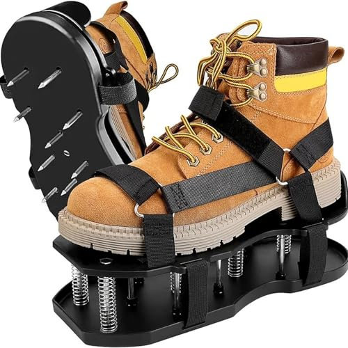 Scarpe for arieggiare il prato, scarpe chiodate resistenti for arieggiare il prato, scarpe a doppio strato con fondo chiodato e base a molla adatte a tutti gli strumenti for arieggiare il terreno for
