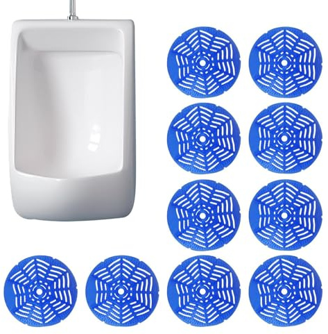 Urinal Cleaner Deodorizer, 10X Stain Remover Urinal Screen, Long-Lasting Pads, 6.1 inches Sturdy Toilet Cleaner to Reduce Odors and Prevent Cake Build-Up