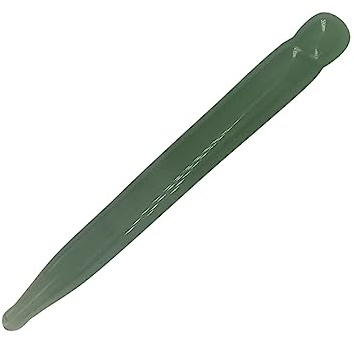 Natürlicher Jade Punktmassage Stab für Körper und Augen, Grün | Gua Sha Schaber, Meridian Stift, Gesichtsstraffungs Zubehör, für Vielbeschäftigte Menschen