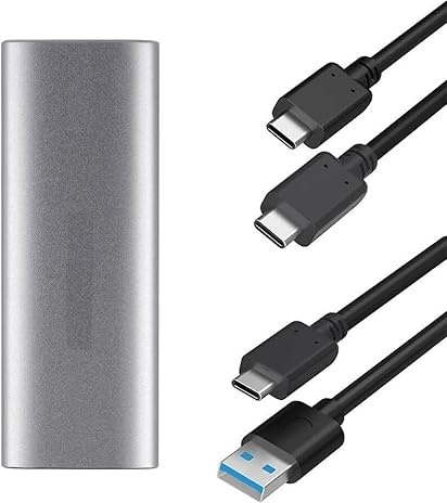 Multibao M.2 NVME SSD SATA to USB 3.1 Type-C Enclosure Case Converter Adapter
