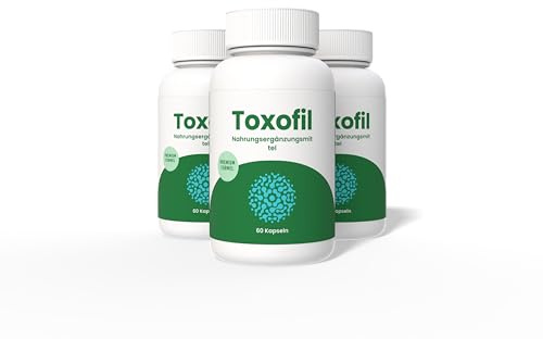 Toxofil – Formule végétale avec extrait de café vert & framboise | 60 gélules – 450 mg (2+1 gratuit)