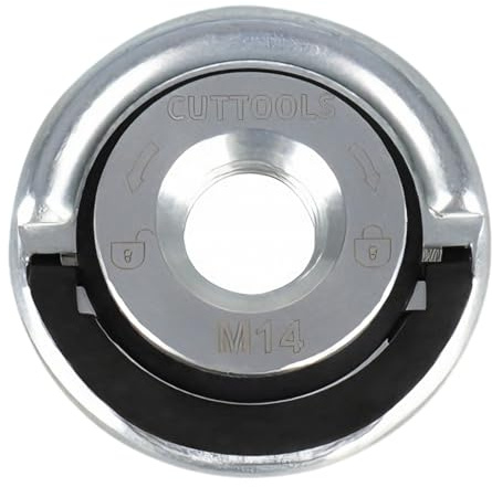 Heavy Duty 45mm M14 Quick Release Angle Grinder Nut with Locking Flange - Secure Fit for Cutting, Grinding & Polishing Wheels, Compatible with Electric & Cordless Grinders
