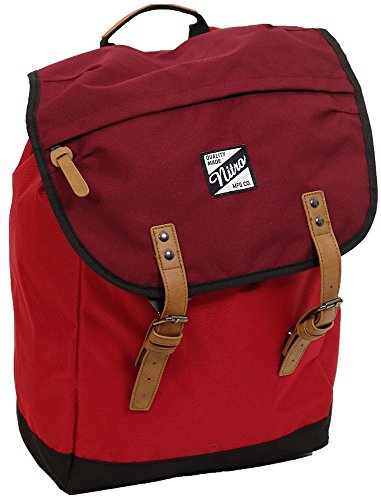 Nitro Venice Urbaner Freizeit Rucksack Im Retro Look Mit Gepolstertem 15'' Laptop Fach, Schulrucksack, Wanderrucksack, Streetpack, 28 L