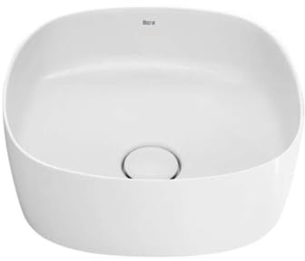 Roca,INSPIRA,SOFT - Lavabo de FINECERAMIC® de sobre encimera,Blanco,370mm x 370mm x 140mm,A327502000