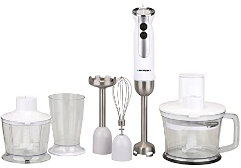 Blaupunkt hbd801wh Multi Blender Mixeur Mixeur Plongeant avec accessoires 1000 W Blanc
