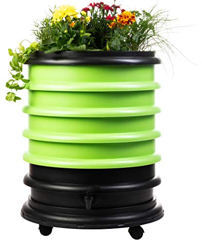 WORMbox | Wormery Worm Farm composter 4 Green Trays + Planter | 64 liters | Organic Waste Compost, make your Worm Castings