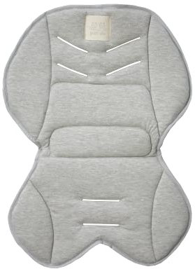 PETIT ALO Cojín Colchoneta Universal Para Sillas de Paseo | Funda de Paseo, De Trona y de Asiento de coche, Funda Multiusos Universal Bebé (Gris)