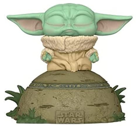 Funko Pop! Deluxe: Star Wars: The Mandalorian - Grogu Using Force (The Child, Baby Yoda) Using The Force - Vinyl-Sammelfigur - Geschenkidee - Offizielle Handelswaren - TV Fans