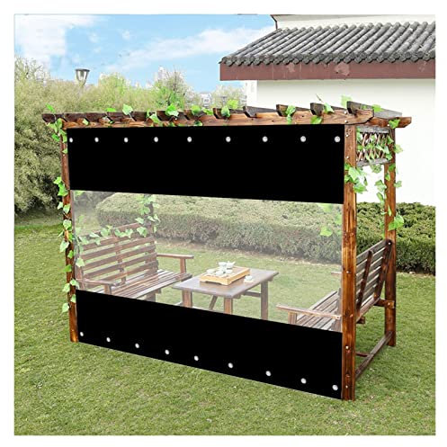 UHEKC wasserdichte Planenvorhänge für Draußen Gazebo Vorhänge Wasserdicht Pflanzenmarkisen, für Garten, Garagen, Reißfest Nach Maß (Color : Blue, Size : 4.2x2.5m)