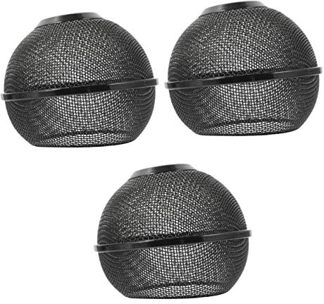 Metal Lamp Shade 3pcs Ceiling Fan Chandelier Ceiling Light Bulbs Chandelier for Entryway Globe Lamp Cover Fixtures Hanging Lamp Covers Pendant Light Bulb Cage Hanging Lamp Shade