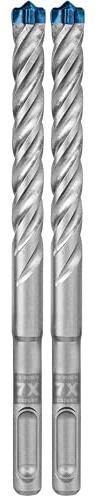 Bosch Professional 1x Expert SDS plus-7X Hammerbohrer (für Stahlbeton, Ø 12,00x165 mm, Zubehör Bohrhammer) (Packung mit 2)