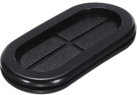 sourcing map Rubber Grommet Mount Size 60 x 25 mm Oval Double-Sided for Wire Seal Protection 10pcs
