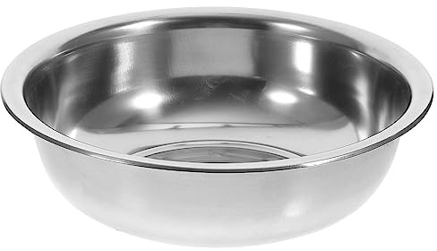 MAGICLULU Edelstahl Schüssel Groß, Polierte Spülschüssel for Haushalt | Verdickte Rührschüssel Metall Backen, Hygienische Fußbadewanne Wäschewanne, for Küche