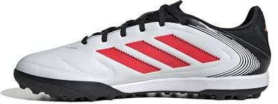 adidas Unisex Adulto Copa Pure III League Turf Football Boots, Cloud White/Lucid Red/Core Black, 39 1/3 EU