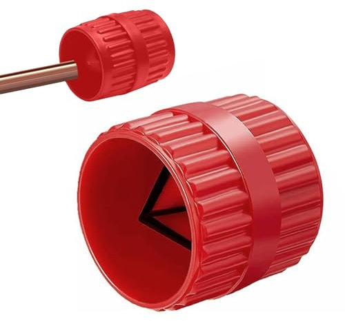 1Pcs Deburring Tool for Copper Pipe,Pipe Deburring Tool,Deburring Cutters Universal Pipe Reamer,External Deburrer Tool Tubing Chamfer Tool for 4-38mm plastic,copper pipes,PVC pipes or other hoses(Red)