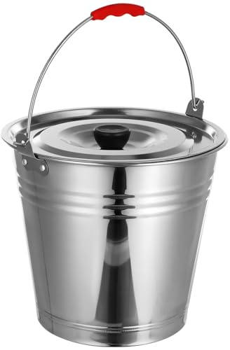 MOLUCKFU Cubo Inoxidable Contenedor De Almacenamiento Multiusos Capacidad para Leche y Agua